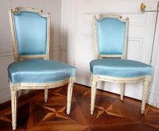 Paire de chaises en cabriolet - époque Louis XVI