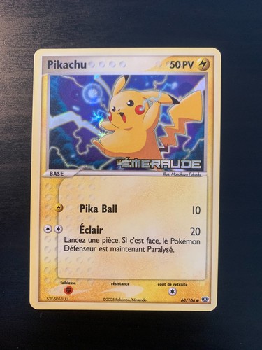 Carte pokémon pikachu - carte,