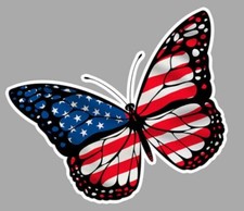 STICKER DRAPEAU AMERICAIN