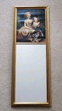 Ancien Miroir Mural Repro