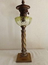 LAMPE A PETROLE  EN BRONZE ET