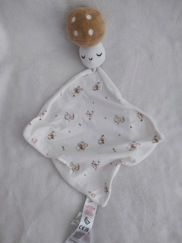 Doudou plat champignon beige - doudou,
