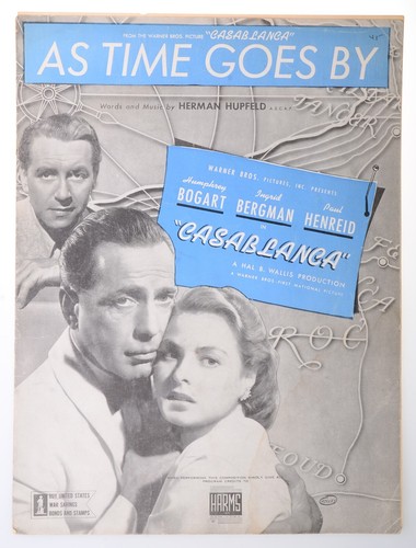1931 sheet music casablanca - sheet,