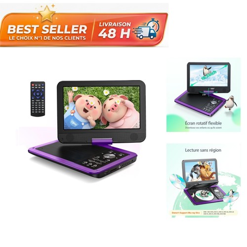 Lecteur dvd portable - lecteur,