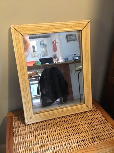 Miroir bois blanc - miroir,