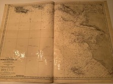 CARTE MARINE Plastifiée Rare