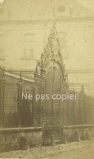 TROYES circa 1880 wrought iron gate CDV by LANCELOT HELIOS