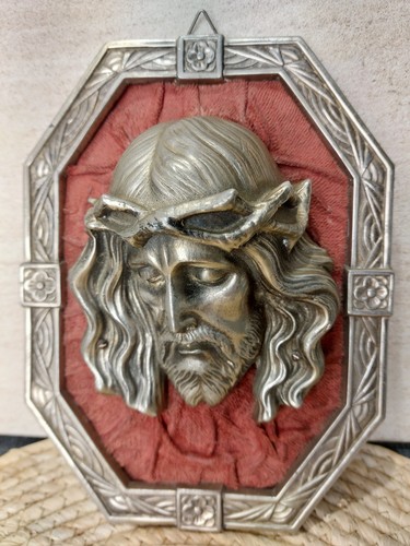 Plaque christ couronne - christ,