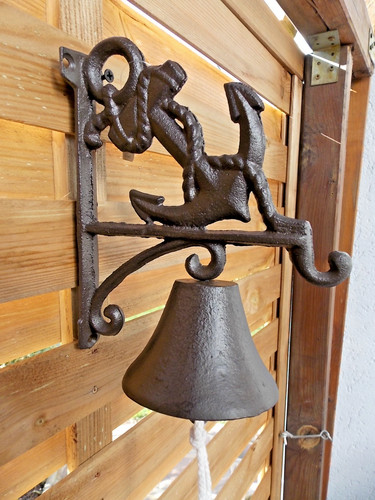 Cloche ancre marine fonte - cloche,