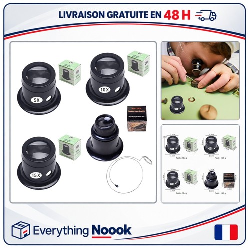 Loupes bijoutier pièces 5x - loupes,