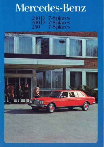 Brochure mercedes 240d 300d - mercedes, 300d/
