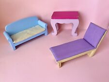 KidKraft Doll Furniture Lot Wooden Sofa Chaise Table