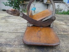 Coupe PAIN ancien acier et bois fonctionnel Art Populaire base 33cmX17cm 21cm ha