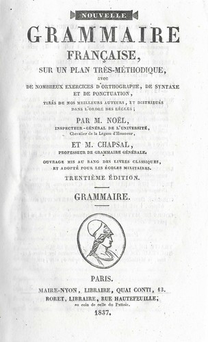 Nouvelle grammaire française - grammaire,