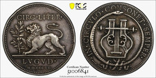1809 Napoleon Baron Desnoyers Jeton Lyon Cercle Littéraire Ag PCGS AU 50
