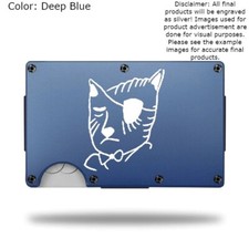 Custom "ONE EYED CAT LIL UZI VERT" Laser Engraved Wallet - Slim Metal Wallet