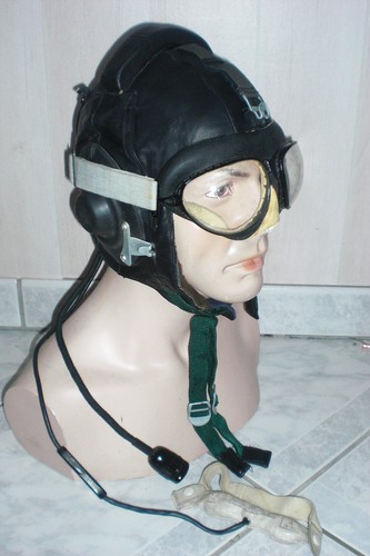 Casque pilote avec - pilote, lunettes