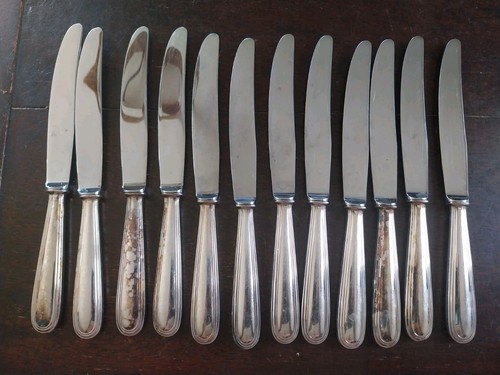 Couteaux metal argente de - 12,