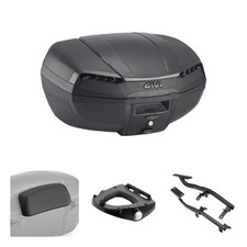 Kit De Top Case GIVI E46 RIVIERA Noir PIAGGIO Pour Vespa GTS SUPER 300 2008-2025