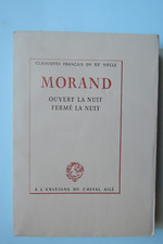 Paul Morand Ouvert la nuit Fermé la nuit enseigne Cheval Ailé ex N° , 1946 TBE
