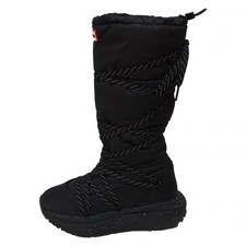 Auth HUNTER - Black Nylon Polyurethane Women's Boots