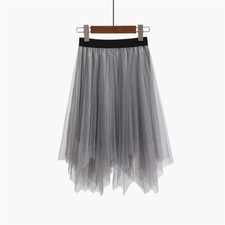Femme Maille Jupe Tulle Gaze