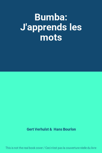 Bumba apprends les - bumba:, j'apprends