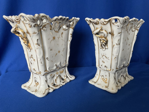 Paire vases anciens - paire,