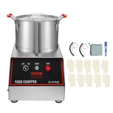 VEVOR Robot de Cuisine Mixeur Multifonction 750W 6,6L Hachoir Inox Alimentaire