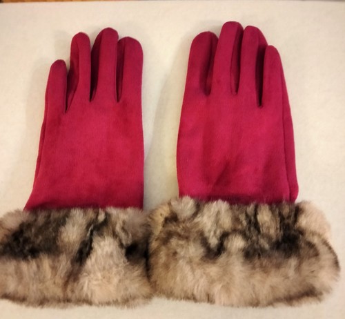 Gants hiver suédine fushia - hiver,
