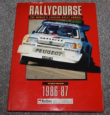 Rallycourse 1986 87 Annual Yearbook WRC Group B Peugeot 205 T16 Salonen Delta S4