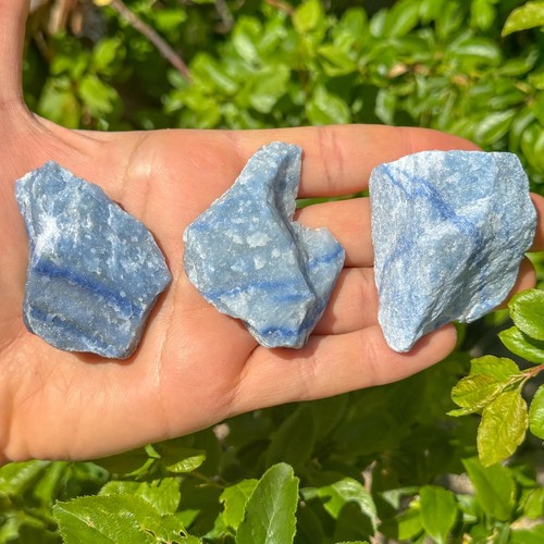 Cristal quartz bleu brut - bleu, /
