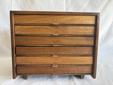 c. 1950 Wooden Dental Cabinet by Unitek - 6 Drawer