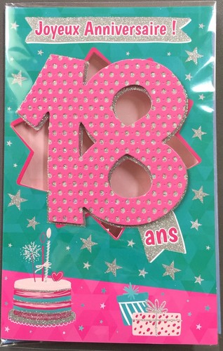 Carte anniversaire joyeux - carte,