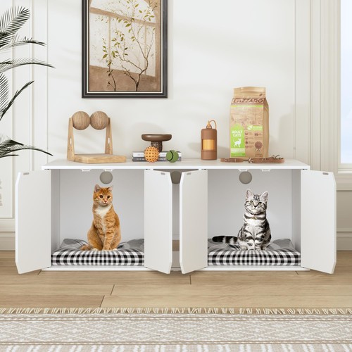 Cage pour chat litière - pour,