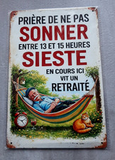 Plaque métal Décoration