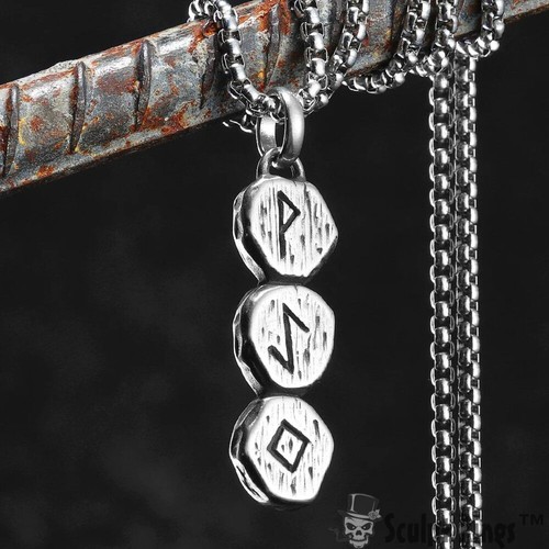 Collier pendentif rune viking