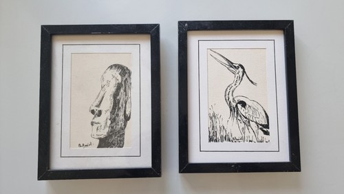 Dessins encadrés signé - dessins,