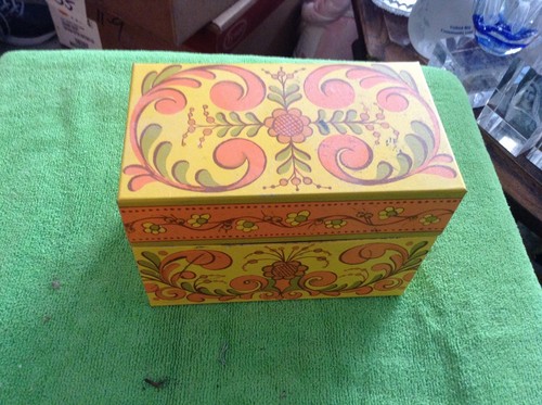 Vintage avon metal file box - avon,