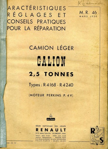 Camion renault galion - galion, à