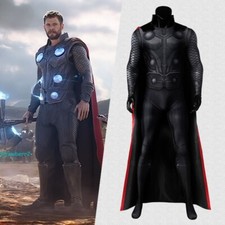 Avengers：Infinity War Thor Odinson Cosplay Costume Outfit Jumpsuit+Cloak Suit