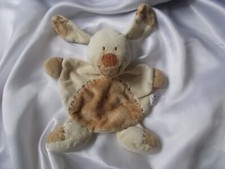 Doudou lapin beige, écru, demi-cercle,  Nicotoy