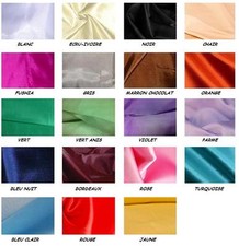 DOUBLURE polyester au mètre tissu fluide déco vêtement 11 coloris largeur 150 cm