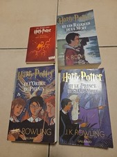 LOT DE 4 LIVRES HARRY POTTER-