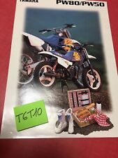 Yamaha PW50 PW80 Peewee 1996 PW 50 80 Brochure Catalog Leaflet