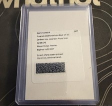 2025 Prizm Black - Enrique Freeman Prizm Silver Autograph Redemption RC