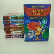Lot of 7 Kingdom of Fantasy Books by Geronimo Stilton Hardcovers Ex Library
