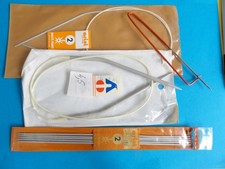 lot  aiguilles a tricoter 2 pointes et circulaires
