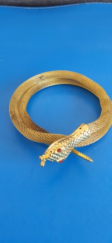 Bracelet serpent métal - en,