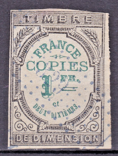 Timbre france 1873 fiscal - france,